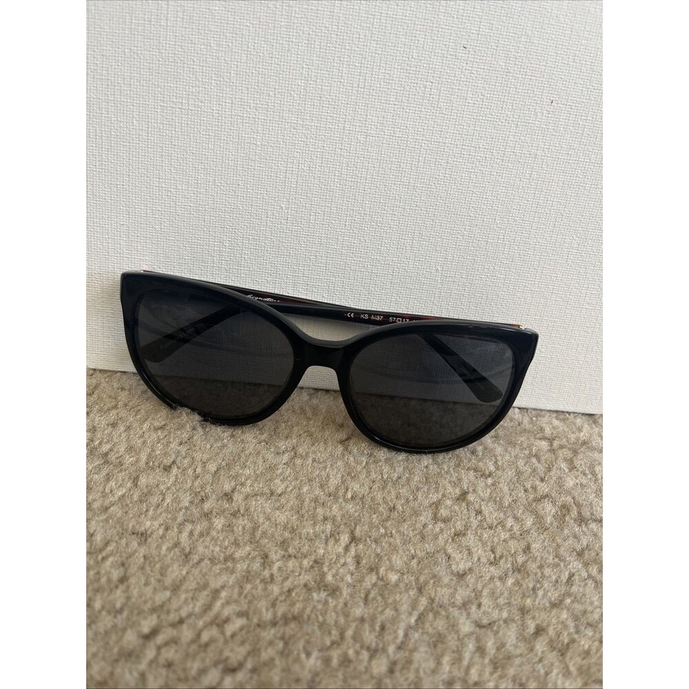 Kirkland Signature KS Black Tortoise Round Sunglasses 57-17-135 Classic Timeless